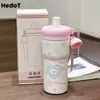 Taza de Hielo Aislada, Gran Capacidad Acero Inoxidable 316, Taza Portátil de Alta Apariencia con Popote, Taza de Agua Linda para Estudiantes