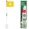 Soporte para taza de asta de bandera de golf Suministros de golf Taza para hoyo de 4 pulgadas Bandera Roja Azul Blanca Amarilla Verde Asta de bandera de 87 cm Especial