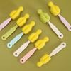 Cepillo para chupetes de mango largo, cepillo para biberones, cepillo de esponja para biberones pequeños, cepillo universal de boca estándar y boca ancha, cepillo para vasos de agua.