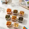 BNBS Caixas de armazenamento para geladeira para picles e acompanhamentos, recipiente selado de grau alimentício para conservação de frescor para picles e kimchi