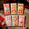 Atacado Gelatina Novo Ano Envelope Vermelho Desenho Animado Ovelha Estampagem a Quente 2027 Festival da Primavera Visita de Ano Novo Presente de Ano Novo Fábrica de Envelopes Vermelhos Venda Direta