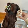 Pinza para el cabello de acetato de Corea del Sur, para mujer, dulce, genial, sexy, a la moda, para chicas, amor, tamaño pequeño, con lazo en la parte posterior, pinza para el cabello con forma de tiburón, accesorios para el cabello