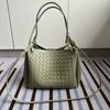 Bolsa de Paracaídas Tejida Oversize de Verano Gran Capacidad Bolso de Mano para Viajes Abierto con Cuerda para Jalar Mamá
