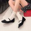 Zapatos de Salón Retro Franceses con Plataforma Interior para Mujer 2025 Estilo Nuevo con Falda, Zapatos Mary Jane de Gama Alta