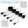 Venta Caliente de Amazon Juego de Tazas y Cucharas Medidoras de Acero Inoxidable y Plástico Set de 10 Piezas Herramientas para Hornear Utensilios de Cocina Hogar