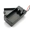 Caja de batería de 9V 9V con tapa con interruptor con línea cuadrada portapilas individual ranura para batería 6F22 con 1 sección