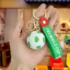 Novo Pingente Chaveiro de Futebol para Fã da Copa do Mundo Pvc Desenho Animado Futebol Realista Ornamento Pingente de Carro para Namorado