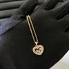 Colar Dourado em V de Alta Qualidade por Xiao Jia, Banhado a Ouro Rosa 18K, Colar Simples para Mulheres, Corrente para Clavícula para Mulheres