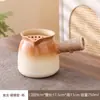 Chaleira para fogão doméstico ao ar livre fogão a carvão panela quente fogão a carvão de barro churrasqueira cerâmica panela para assar leite panela para ferver chá panela de cerâmica