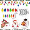 RFM044 Adhesivo Magnético para Coche Combinación Muñeco de Nieve Foco Navideño Transfronterizo Adhesivo Reflectante Panal Adhesivo Decorativo para Refrigerador