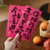 Princesa, Por Favor Fique Rica! Envelope Vermelho de Ano Novo com Caligrafia Chinesa, Moderno e Personalizado, Pacote de Dinheiro da Sorte de Ano Novo Chinês, Envelope Vermelho do Festival da Primavera 2026
