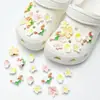 Novos Tamancos Acessórios DIY Tendência Luxo Laço de Pelúcia Coelho Removível Flor de Sapato Personalizada Fivela Decorativa