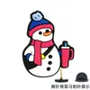 Série de Natal Transfronteiriça PVC Desenho Animado Emblemas DIY Boneco de Neve Alce Acessórios de Roupa Broche do Papai Noel