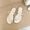 Zapatos planos retro estilo reina antideslizantes tipo pantuflas para mujer para verano para uso exterior 2025 nuevo estilo con falda sandalias francesas