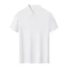 Polo de manga corta 26S 205G de algodón puro similar a la seda, suave y brillante, con cuello, apto para impresión y bordado, ideal para ropa de trabajo, ropa casual y entornos de negocios