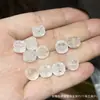 Coleção de Cristal Branco Natural, Contas de Abóbora, Contas de Flor de Maracujá, Acessórios Artesanais, Pulseiras DIY Feitas à Mão, Joias da Moda