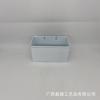 Atacado Balde de Ferro Metálico Branco Simples Vaso de Flores Galvanizado Quadrado de Parede Pendurado Vaso de Flores Decorativo Combinação Modelo Transfronteiriço Estoque Pronto