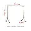 Estante para Secar Ropa de Acero Inoxidable de Pie Plegable para Interior y Exterior Estante Doble para Ropa de Balcón Forma de X Barra Simple para Secar Ropa