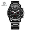 Reloj para Hombre Ochstin Multifuncional Resistente al Agua Luminoso de Cuarzo Correa de Acero Inoxidable para Deportes al Aire Libre Calendario Reloj para Hombre