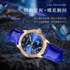 Novo relógio mecânico de luxo cravejado de diamantes para mulheres, totalmente automático, à prova d'água, com luz noturna, relógio mecânico de marca da moda para mulheres, disponível para atacado