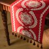 Ambiente Navideño Transfronterizo de Nuevo Estilo Banderín de Mesa Navideño de Alto Nivel Jacquard Banderín de Té Decoración Festiva para Mueble de TV Mesa de Comedor