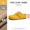 Zapatillas de Media Pantufla Cerradas de Suela Gruesa para Mujer, Modelo Nuevo 2025 Birkenstock Slip-On, Exportación Transfronteriza