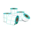 Papel Térmico de Etiqueta a Prueba de Tres Elementos, Papel Adhesivo para Impresión de Códigos de Barras y Pesaje, Resistente al Agua y al Aceite 100*100 Papel para Impresión de Pedidos de Entrega Express y Logística