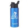 Botella de agua deportiva para ciclismo gran capacidad conveniente botella de agua de aluminio bicicleta ciclismo taza de auto-beber venta al por mayor de fábrica