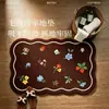 Alfombra de Piso Estilo Fresco y Sencillo Baño Absorción de Agua Puerta de Baño Felpudo Antideslizante Resistente a la Suciedad Resistente al Desgaste Aislamiento Térmico Alfombra de Piso Suave