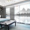 Cortina de estilo chino para toda la casa, nuevo estilo chino, complejo Jiangnan, arquitectura clásica de Huizhou, sala de estar, villa, pantalla de ventana con sombreado