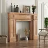 Mueble de chimenea vintage estilo francés, soporte de chimenea minimalista estilo americano, mueble de chimenea decorativo para entrada de sala de estar de casa de huéspedes