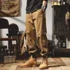 Pantalones jogger de marca de moda, pantalones casuales nuevos, pantalones de trabajo resistentes estilo americano 2026, corte holgado, moda masculina de otoño e invierno