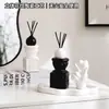 Ornamento de Coluna Romana com Padrão 3D Sem Chama para Aromaterapia para Sala de Estar, Dormitório, Mesa de Trabalho, Difundindo Fragrância, Criando uma Decoração de Casa Atmosférica