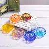 Base de Lámpara de Mantequilla, Lámpara de Loto de Ocho Hojas de Siete Colores, Portavelas, Lámpara Eterna, Lámpara de Ofrenda, Lámpara de Buda, Lámpara de Aceite de Templo, Recipiente para Lámpara