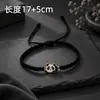 Bestseller transfronteiriço: Pulseira de liga de panda preto e branco super legal, tecida à mão, um par para casais ou melhores amigos, simbolizando amizade