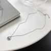 Kasht S925 Sterling Silver Estilo Coreano Minimalista Criativo Amor Marinho e Colar de Cola de Gota Livre para Mulheres