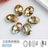 Cuentas de Diamante Flash Ovaladas con Fondo Puntiagudo Pulsera de Forma Especial con Fondo Puntiagudo Pegatinas de Diamante para Belleza de Teléfono Móvil Accesorios de Joyería Wholesale