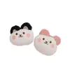 Broche Pingente Cabeça de Urso de Pelúcia Desenho Animado, Acessório Decorativo Fofo para Roupas, Sapatos e Bolsas Infantis, Caixa de Presente e Suprimentos para Barracas
