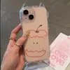 Cachecol xadrez cachorrinho branco estrelas laço filhote de pelúcia pingente adequado para capa de celular Apple 17PROMAX 16