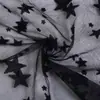 Malla Creativa Malla de Gasa con Estrellas Vestido de Novia Malla Americana Estrella de Cinco Puntas Malla Flocada Velo de Gasa Encaje