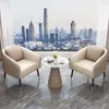 Mesa y Silla de Negociación Modernas y Simples Sofá Mesa de Café Combinación Mesa y Silla de Recepción de Hotel de Ocio Oficina de Ventas Mesa y Silla de Salón de Belleza