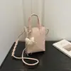 Bolsa de Teléfono Mini de Lunares Estilo Coreano Girly de Verano de Alto Valor Nicho Elegante Simple Cruzada Bolsa Cuadrada Pequeña Bolsa para Mujer