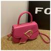 Moda lujo ligero 2023 estilo occidental nuevo estilo coreano popular retro casual color sólido portátil hombro cruzado bolso cuadrado pequeño