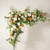 Arreglo Floral para Boda Escenario T-Escenario Pasillo Flores Decoración de Lugar de Boda Tira de Arreglo Floral Decoración de Boda Pasillo Arte Floral