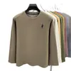 Sudadera DeRong para Hombre Cuello Redondo 2026 Otoño Nueva Moda Casual Versátil Logo de Caballo Bordado Camisa Básica para Hombre