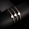 2025 Transfronterizo Amazon Aleación Pulsera Europea y Americana Forma de Corazón Simple Joyería de Moda
