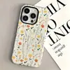 Bestseller TEMU Tela Cheia Cor Fresca Pequena Floral Capa de Celular Película para iPhone 17 Apple 16 Furo Grande Capa Protetora