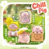 Nova caixa cega de porco chill mais vendida, figura de desenho animado para desktop, decoração de presente de aniversário, direto do fabricante