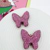 Chaveiro Borboleta Cravejado de Diamantes para Mulheres, Anel de Chaveiro para Casal, Acessórios de Joia DIY para Bolsa, Novo Modelo 2025, Cristal Colorido