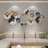 Novo pingente decorativo estilo chinês para sala de estar, parede de fundo de sofá, pendente de parede de ferro, decoração de metal tridimensional criativa